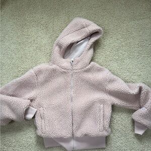 Fabletics Pink Sherpa Hoodie